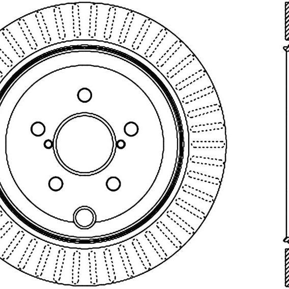 StopTech Power Slot 13 Scion FR-S / 13 Subaru BRZ Rear Right Slotted Rotor-Brake Rotors - Slotted-Stoptech-STO126.47031SR-SMINKpower Performance Parts