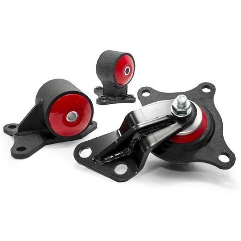Innovative 01-05 Civic D-Series Black Steel Mounts 60A Bushings - SMINKpower Performance Parts INM10550-60A Innovative Mounts