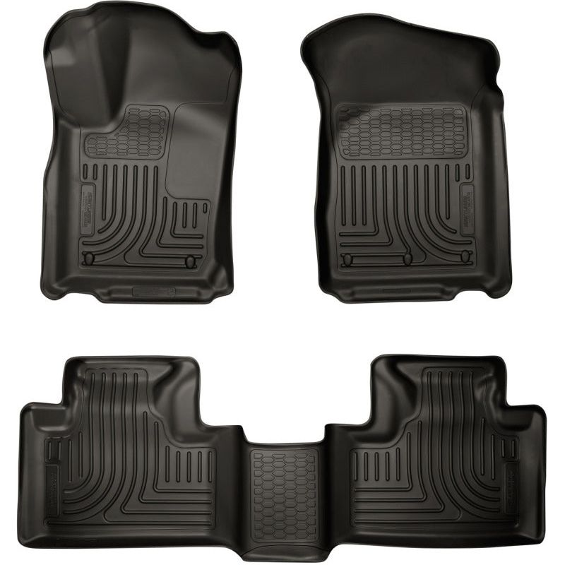 Husky Liners 11-13 Dodge Durango / 11-13 Jeep Grand Cherokee WeatherBeater Combo Black Floor Liners-Floor Mats - Rubber-Husky Liners-HSL99051-SMINKpower Performance Parts