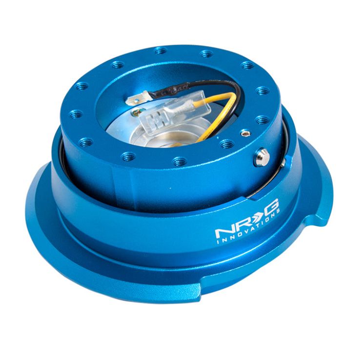 NRG Quick Release Kit Gen 2.8 - Blue / Blue Ring-Quick Release Adapters-NRG-NRGSRK-280BL-SMINKpower Performance Parts