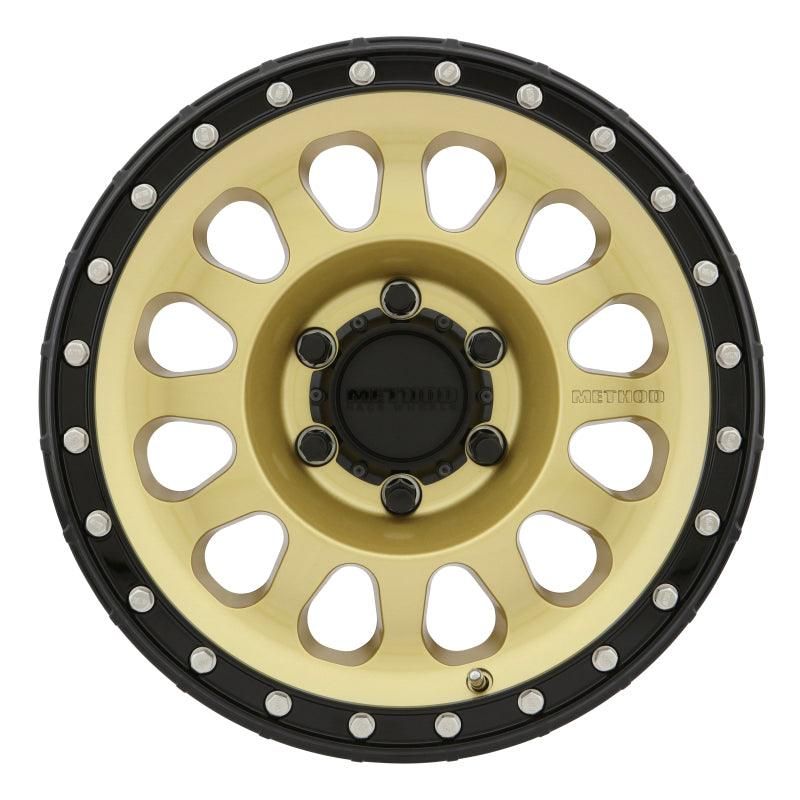 Method MR315 17x8.5 0mm Offset 6x135 87mm CB Gold/Black Street Loc Wheel - SMINKpower Performance Parts MRWMR31578516100 Method Wheels
