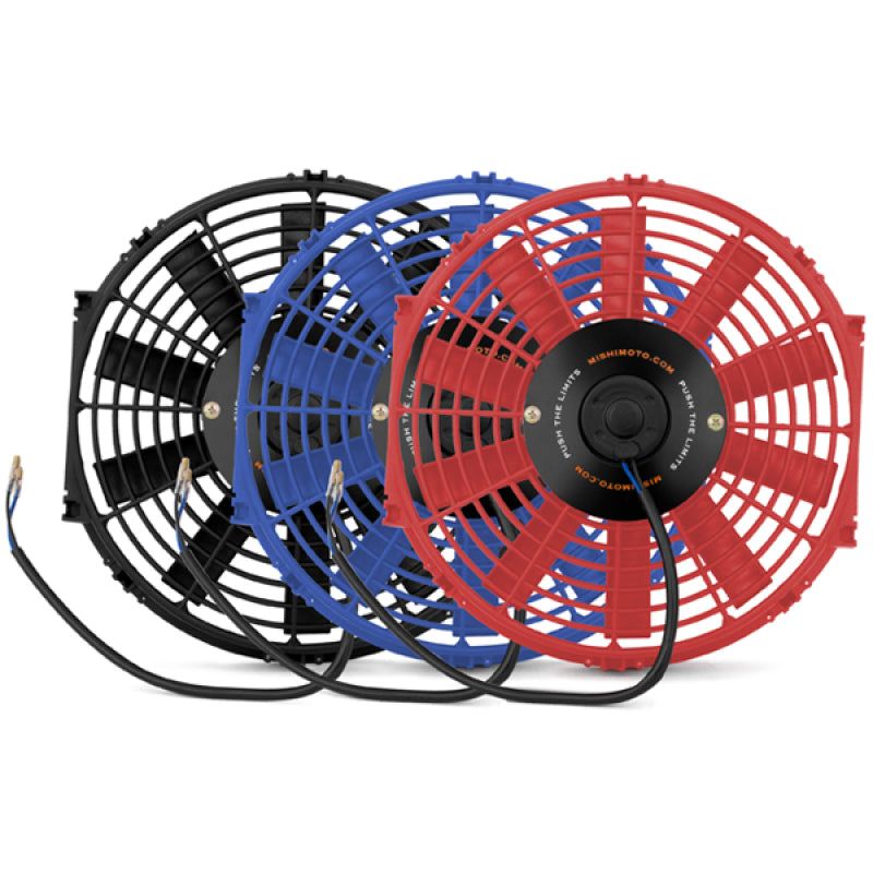 Mishimoto 12 Inch Red Electric Fan 12V-Fans & Shrouds-Mishimoto-MISMMFAN-12RD-SMINKpower Performance Parts