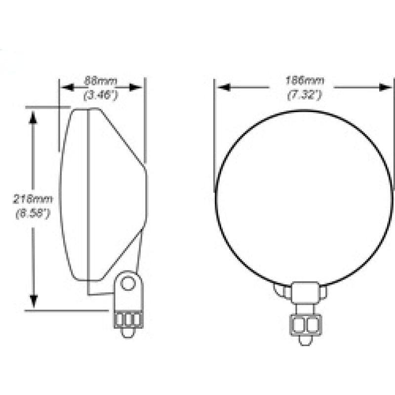 Hella 700FF H3 12V/55W Halogen Driving Lamp Kit - SMINKpower Performance Parts HELLA010032801 Hella