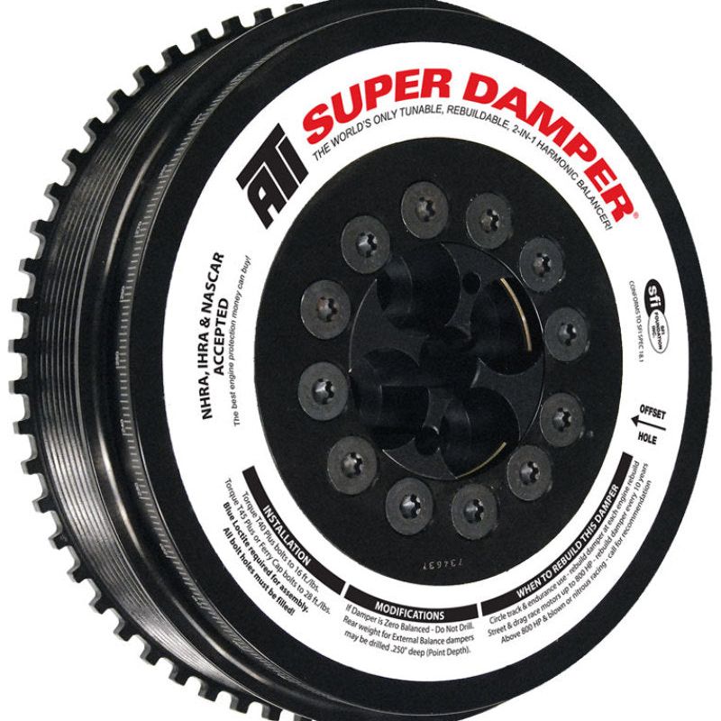 ATI Damper - 7.98in - Steel - 8 Grv - Cummins - 07.5-15 6.7L w/Reluctor Wheel - 3 Ring Hvy - Diesel - SMINKpower Performance Parts APPATI917375 ATI