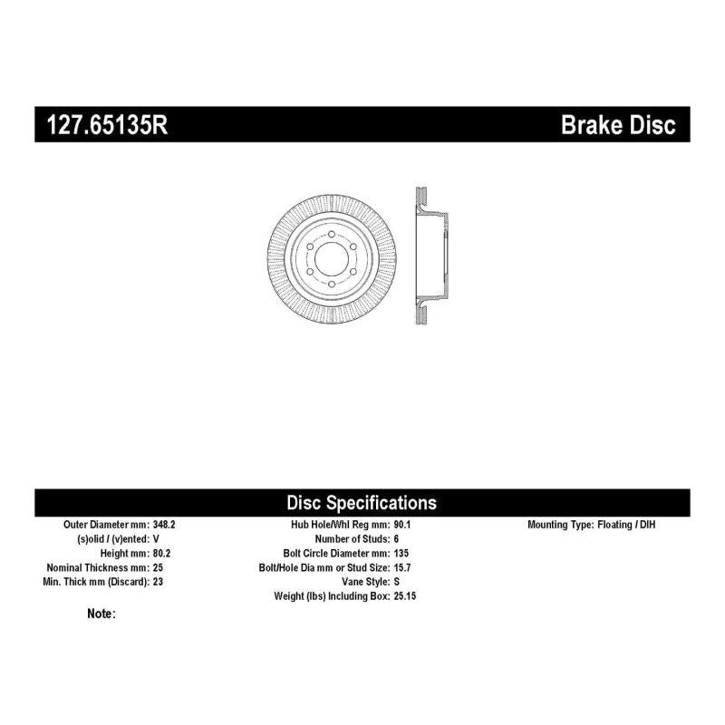 StopTech Slotted & Drilled Sport Brake Rotor-Brake Rotors - Slot & Drilled-Stoptech-STO127.65135R-SMINKpower Performance Parts