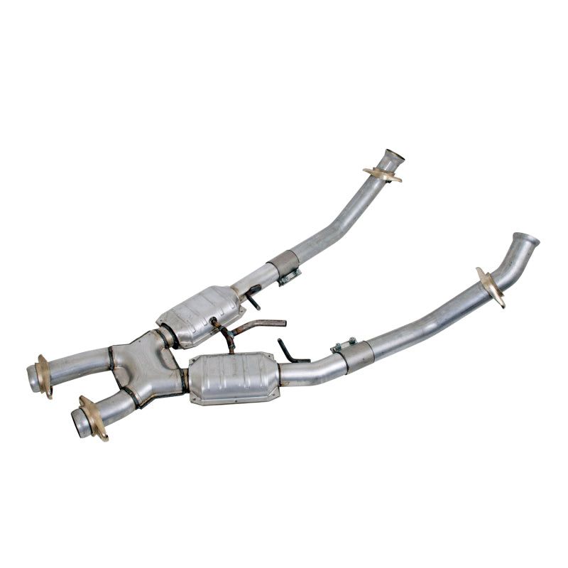 BBK 86-93 Mustang 5.0 High Flow X Pipe With Catalytic Converters - 2-1/2-Catback-BBK-BBK1662-SMINKpower Performance Parts