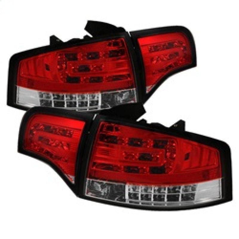 Spyder Audi A4 4Dr 06-08 LED Tail Lights Red Clear ALT-YD-AA406-G2-LED-RC - SMINKpower Performance Parts SPY5029294 SPYDER