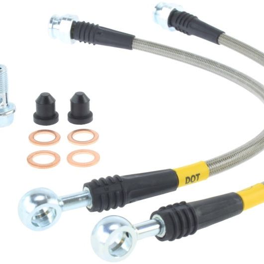 StopTech 93-02 Chevrolet Camaro / Pontiac Firebird Stainless Steel Front Brake Line Kit-Brake Line Kits-Stoptech-STO950.62001-SMINKpower Performance Parts