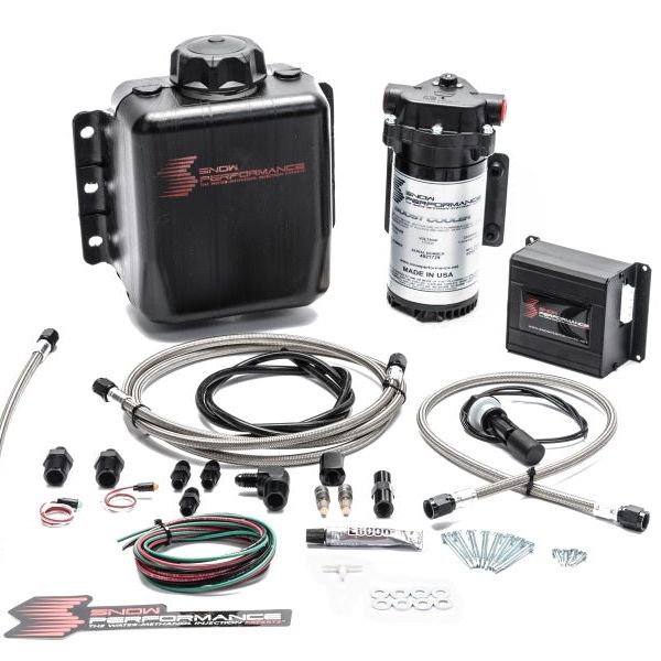 Snow Performance Stg 2 Boost Cooler Prog. Engine Mount Water Injection Kit (SS Braid Line & 4AN)-Water Meth Kits-Snow Performance-SNOSNO-20010-BRD-SMINKpower Performance Parts