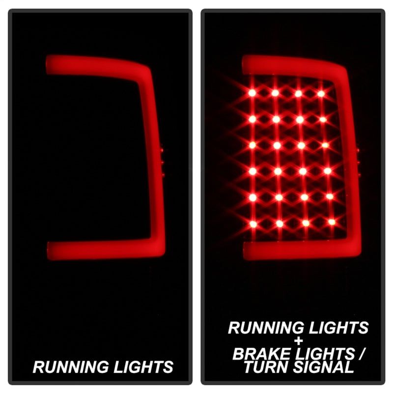 xTune 13-18 Dodge Ram 1500 (LED Model Only) LED Tail Lights - Blk Smk (ALT-ON-DRAM13V2-LBLED-BSM) - SMINKpower Performance Parts SPY9041020 SPYDER