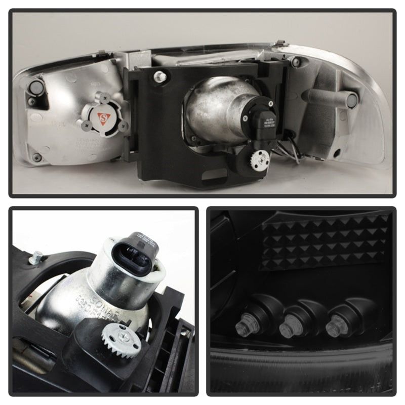 Spyder GMC Sierra 1500/2500 99-06 Projector Headlights LED Halo LED Blk Smke PRO-YD-CDE00-HL-BSM-Headlights-SPYDER-SPY5078292-SMINKpower Performance Parts