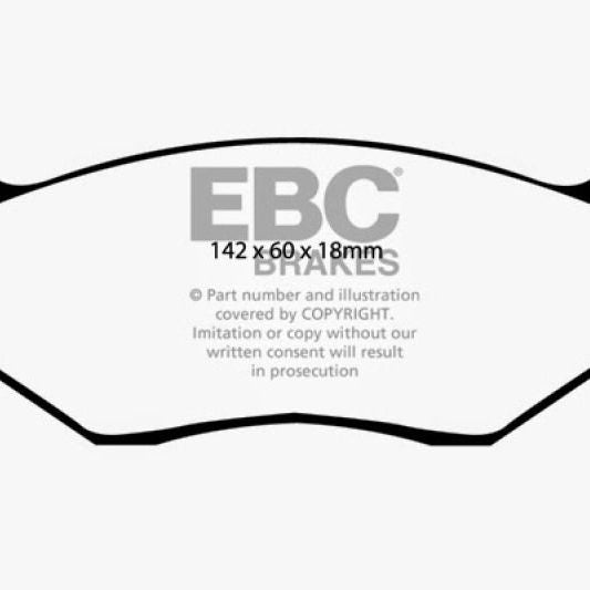 EBC 80-83 Chrysler Cordoba 3.7 Yellowstuff Front Brake Pads-Brake Pads - Performance-EBC-EBCDP4678R-SMINKpower Performance Parts