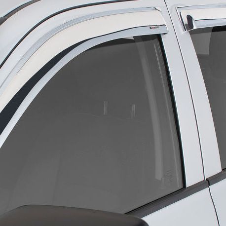 Stampede 2001-2003 Ford F-150 Crew Cab Pickup Tape-Onz Sidewind Deflector 4pc - Chrome