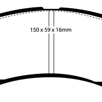 EBC 91-96 Dodge Stealth 3.0 2WD Redstuff Front Brake Pads-Brake Pads - Performance-EBC-EBCDP3954C-SMINKpower Performance Parts