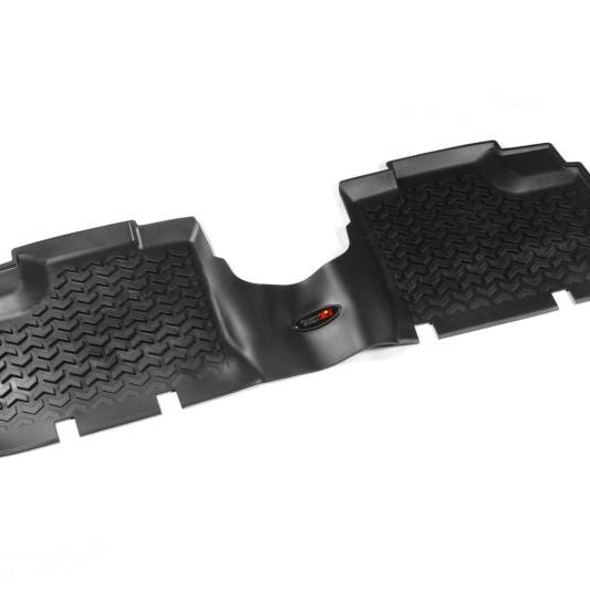 Rugged Ridge Floor Liner Rear Black 2007-2018 Jeep Wrangler Unlimited JK 4 Dr-Floor Mats - Rubber-Rugged Ridge-RUG12950.01-SMINKpower Performance Parts