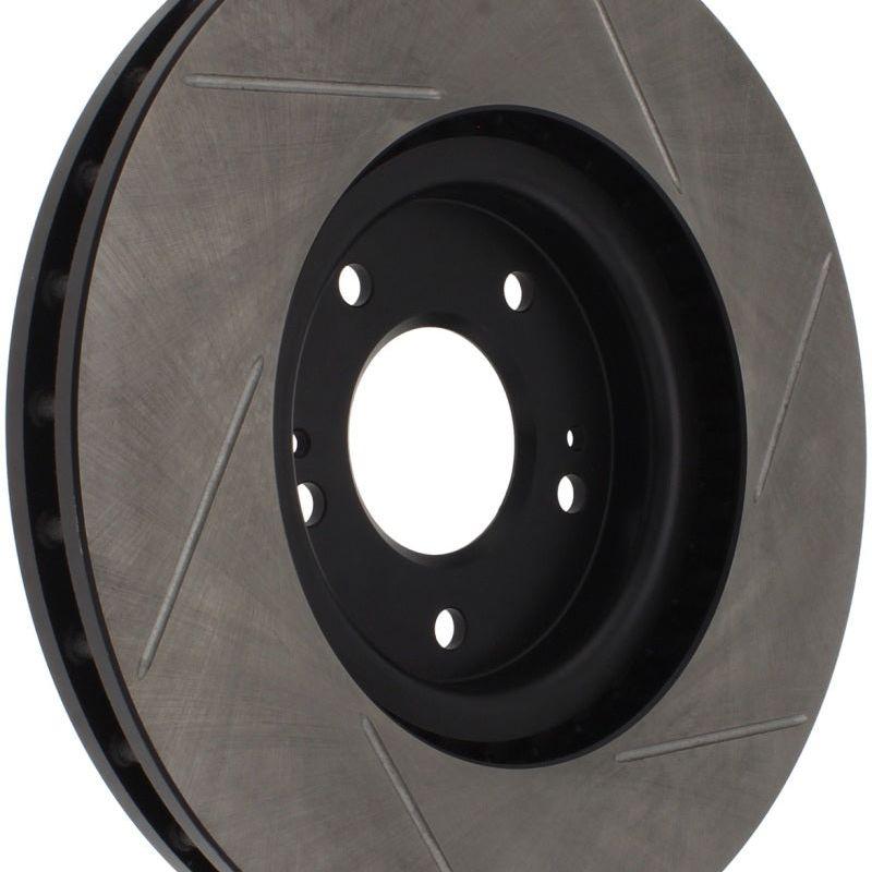 StopTech Power Slot 03-06 Evo 8 & 9 Slotted Right Front Rotor-Brake Rotors - Slotted-Stoptech-STO126.46064SR-SMINKpower Performance Parts