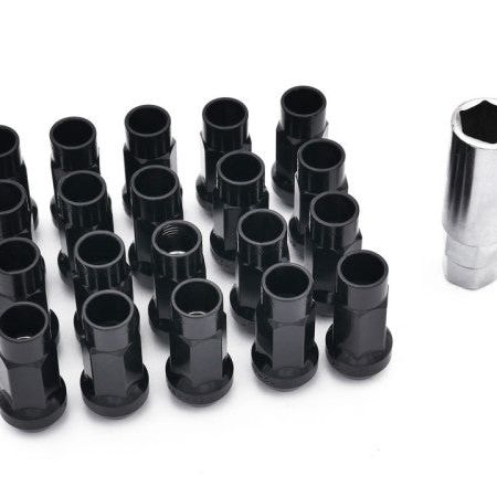 ISR Performance Steel 50mm Open Ended Lug Nuts M12x1.25 - Black - SMINKpower Performance Parts ISRIS-12125-BLK ISR Performance
