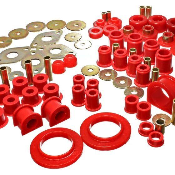 Energy Suspension 01-04 Toyota Tacoma Red Hyper-Flex Master Bushing Set-Bushing Kits-Energy Suspension-ENG8.18107R-SMINKpower Performance Parts