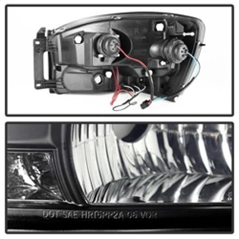 Spyder Dodge Ram 1500 06-08 06-09 Projector Headlights LED Halo LED Blk Smke PRO-YD-DR06-HL-BSM - SMINKpower Performance Parts SPY5078391 SPYDER