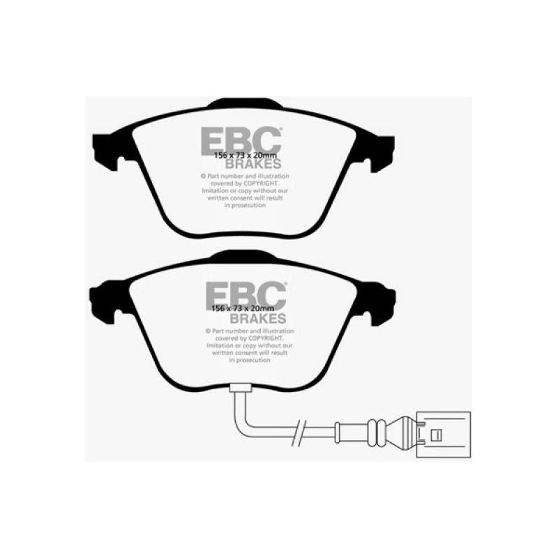 EBC 08-11 Volkswagen CC 3.6 Yellowstuff Front Brake Pads-Brake Pads - Performance-EBC-EBCDP41594R-SMINKpower Performance Parts