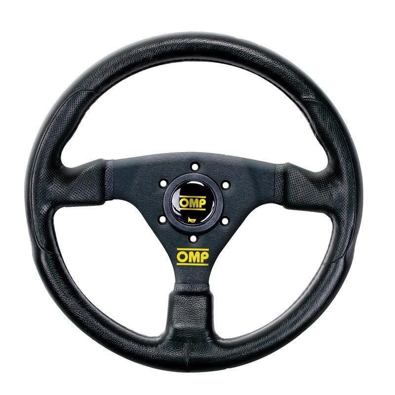 OMP GP Racing Steering Wheel - Black/Black - SMINKpower Performance Parts OMPOD0-1981-071 OMP