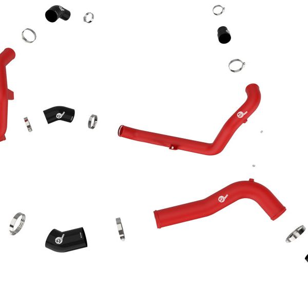 aFe 22-23 Ford Explorer BladeRunner Aluminum Hot and Cold Charge Pipe Kit - Red - SMINKpower Performance Parts AFE46-20674-R aFe