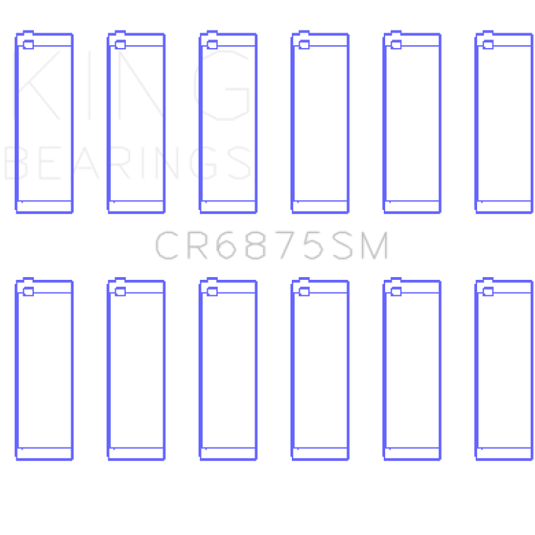 King BMW N52 B25/B30 & N53 B25/B30 3.0L (Size Standard) Connecting Rod Bearing Set - SMINKpower Performance Parts KINGCR6875SM King Engine Bearings