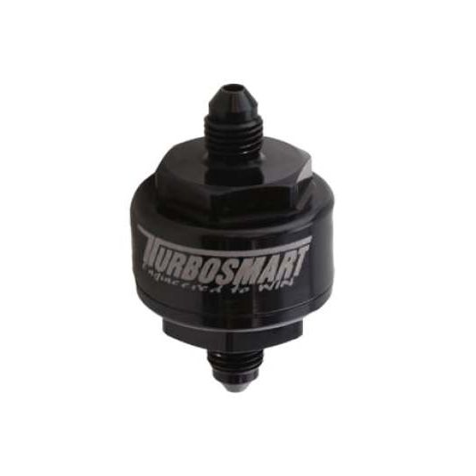 Turbosmart Billet Turbo Oil Feed Filter w/ 44 Micron Pleated Disc AN-4 Male Inlet - Black-Oil Filter Other-Turbosmart-TURTS-0804-1002-SMINKpower Performance Parts
