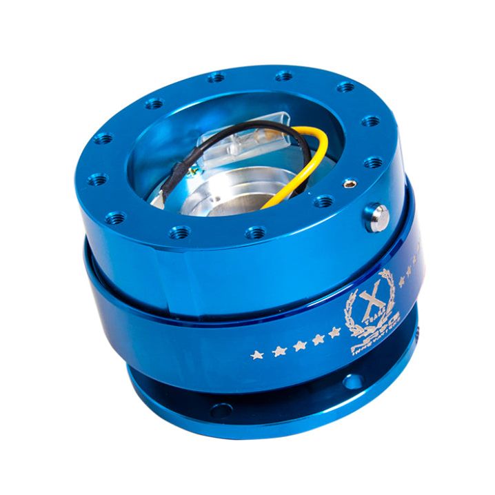 NRG Quick Release Gen 2.0 - Blue Body / Blue Ring-Quick Release Adapters-NRG-NRGSRK-200BL-SMINKpower Performance Parts