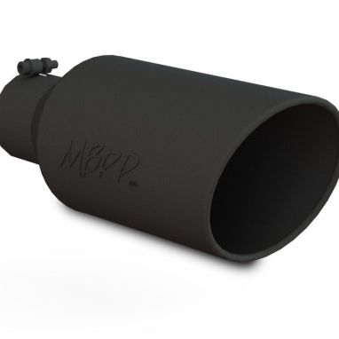 MBRP Universal Exhaust Tip 7in O.D. Rolled End 4in Inlet 18in Length - Black-Tips-MBRP-MBRPT5126BLK-SMINKpower Performance Parts