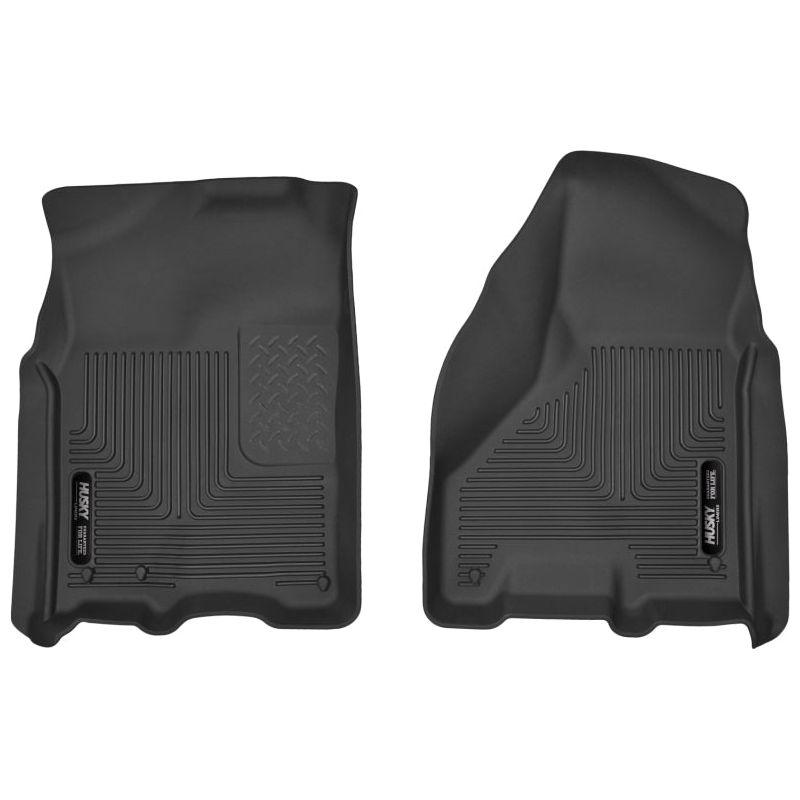 Husky Liners 12-13 Dodge Ram 1500/ 12 2500 & 3500 X-Act Contour Black Front Floor Liners-Floor Mats - Rubber-Husky Liners-HSL53511-SMINKpower Performance Parts