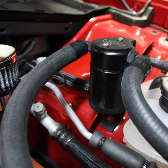 J&L 15-17 Dodge Hellcat 6.2L Hemi Driver Side Oil Separator 3.0 - Black Anodized-Oil Separators-J&L-JLT3060D-B-SMINKpower Performance Parts