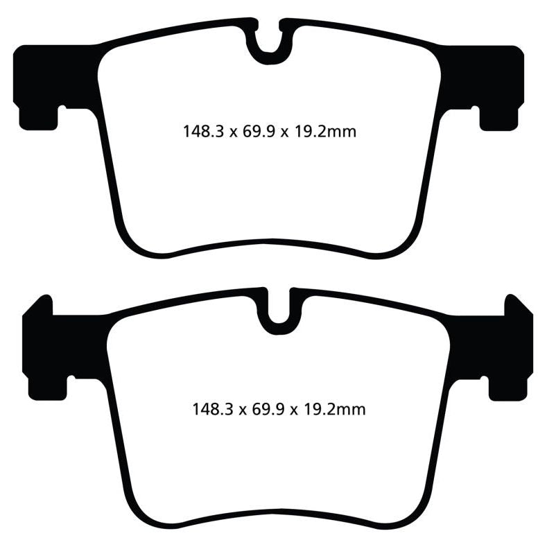 EBC 11+ BMW X3 2.0 Turbo (F25) Yellowstuff Front Brake Pads-Brake Pads - Performance-EBC-EBCDP42105R-SMINKpower Performance Parts