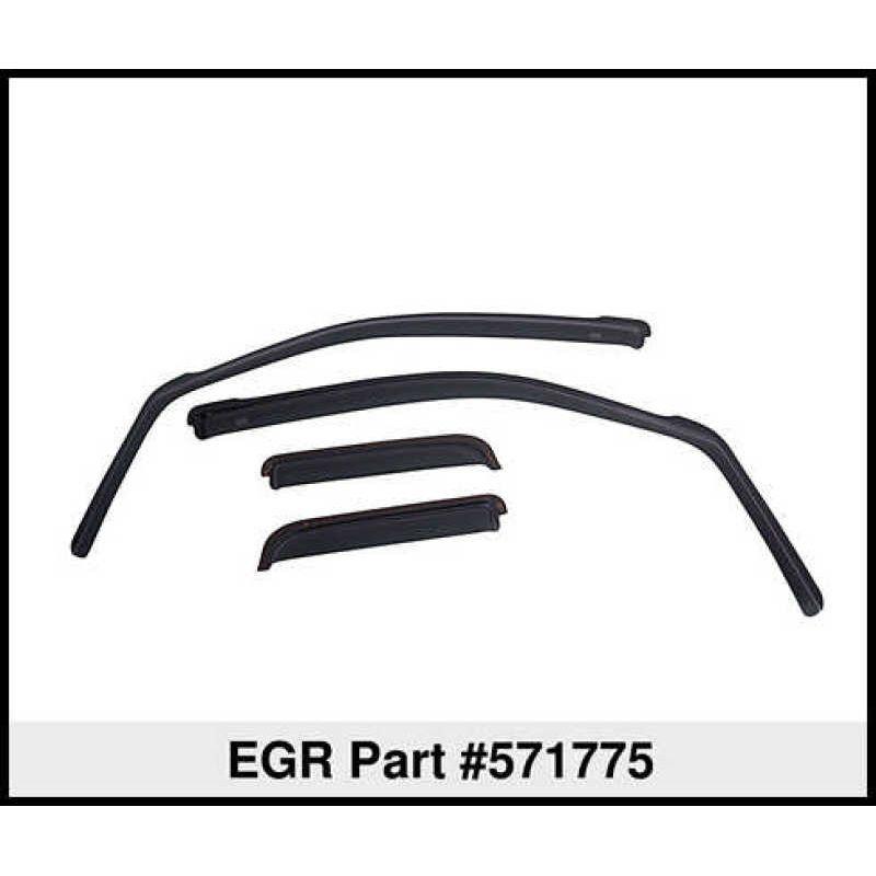 EGR 14+ Chev Silverado/GMC Sierra Crw Cab In-Channel Window Visors - Set of 4 - Matte (571775) - SMINKpower Performance Parts EGR571775 EGR