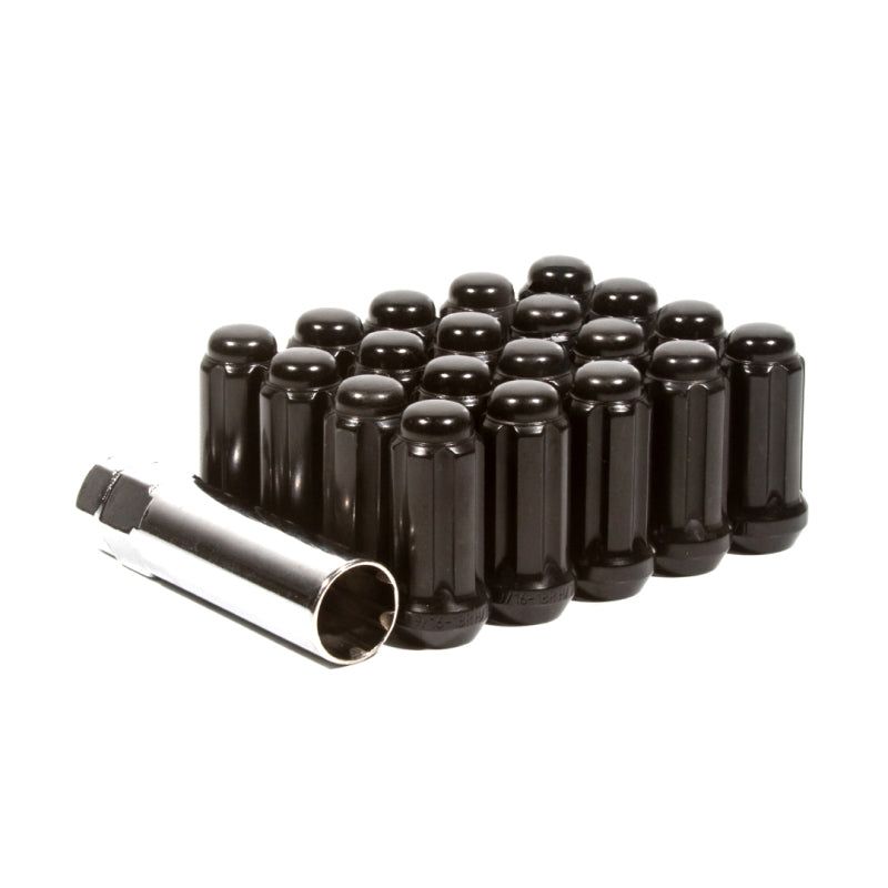 Method Lug Nut Kit - Extended Thread Spline - 14x1.5 - 5 Lug Kit - Black-Lug Nuts-Method Wheels-MRWLK-W55014SEB-SMINKpower Performance Parts