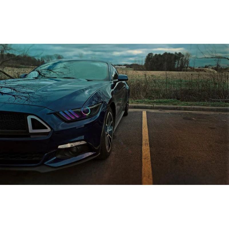 Oracle 15-17 Ford Mustang V6/GT/Shelby Dynamic DRL Upgrade w/ Halo Kit - ColorSHIFT - Dynamic - oracle-15-17-ford-mustang-v6-gt-shelby-dynamic-drl-upgrade-w-halo-kit-colorshift-dynamic