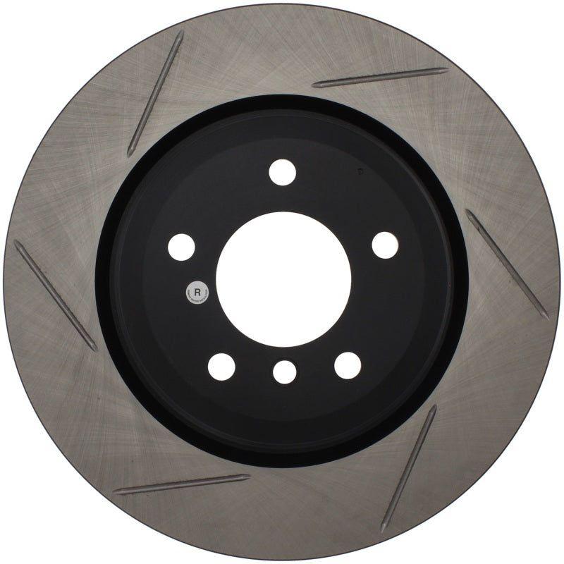 StopTech Power Slot 06 BMW 330 Series / 07-09 335 Series Rear Left Slotted Rotor-Brake Rotors - Slotted-Stoptech-STO126.34080SL-SMINKpower Performance Parts