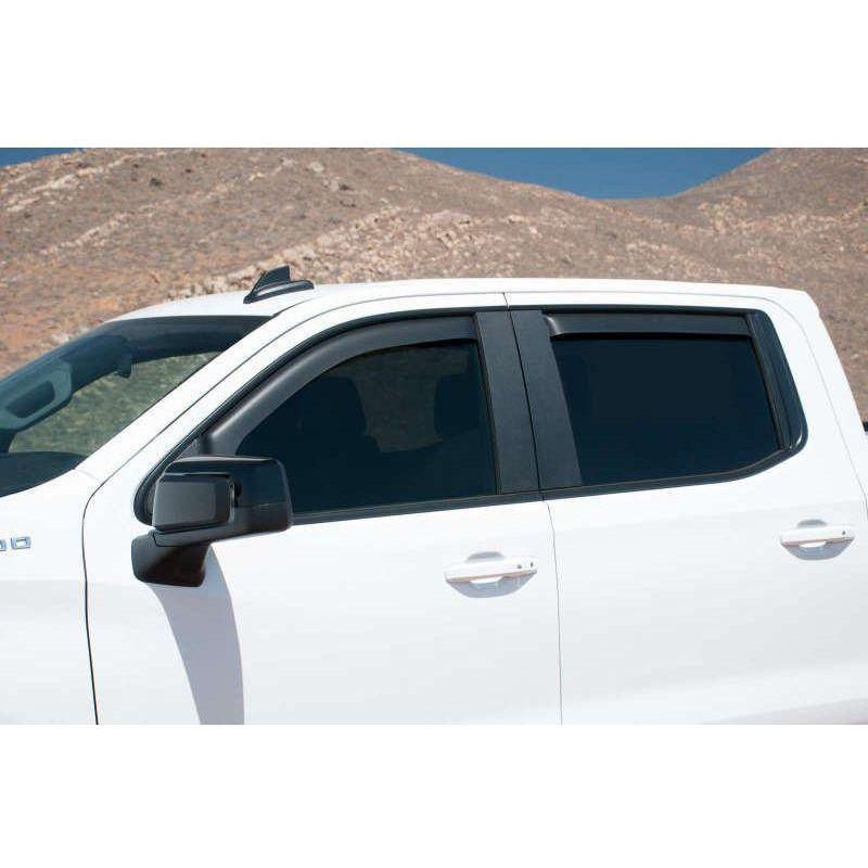 EGR 2019 Chevy 1500 Crew Cab In-Channel Window Visors - Dark Smoke - SMINKpower Performance Parts EGR571691 EGR