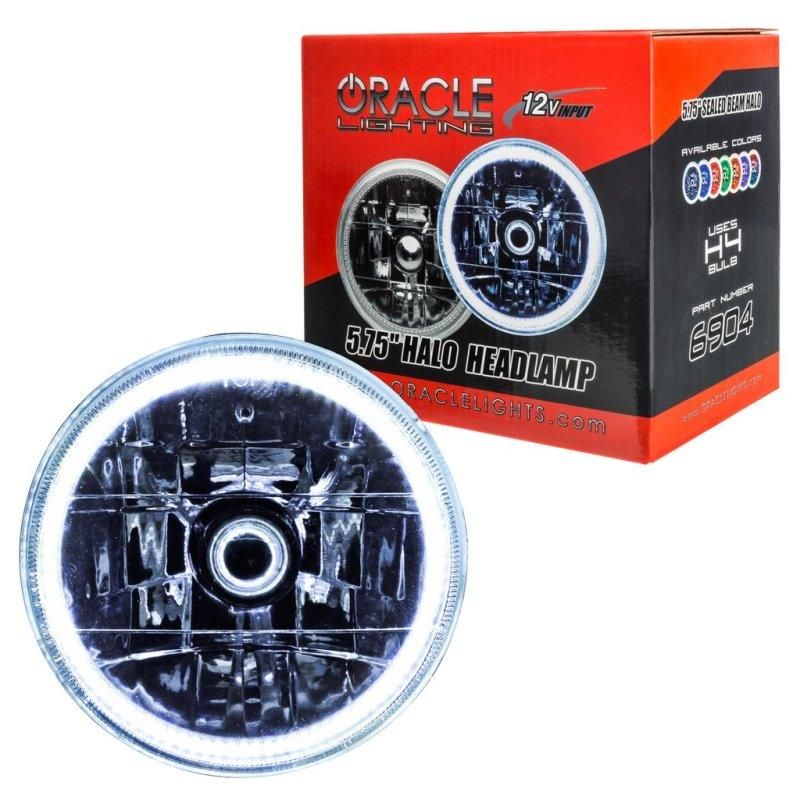 Oracle Pre-Installed Lights 5.75 IN. Sealed Beam - White Halo - SMINKpower Performance Parts ORL6904-001 ORACLE Lighting