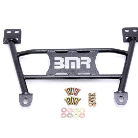 BMR 05-14 S197 Mustang Radiator Support Chassis Brace - Black Hammertone - SMINKpower Performance Parts BMRCB004H BMR Suspension