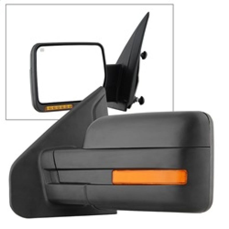 Xtune Ford F150 07-14 Power Heated Amber LED Signal OE Mirror Left MIR-03349EH-P-L-Side Mirrors-SPYDER-SPY9935336-SMINKpower Performance Parts