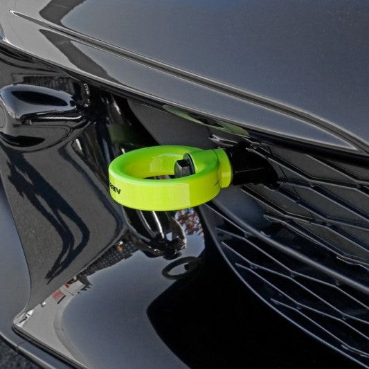Perrin 2020 Toyota Supra Tow Hook Kit (Front) - Neon Yellow-Tow Hooks-Perrin Performance-PERPTP-BDY-230NY-SMINKpower Performance Parts