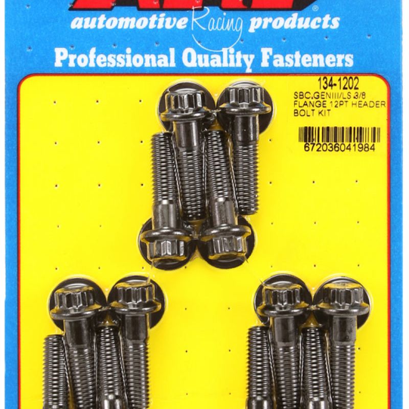 ARP SBC/GENIII LS 3/8 Flange 12pt Header Bolt Kit-Hardware Kits - Other-ARP-ARP134-1202-SMINKpower Performance Parts