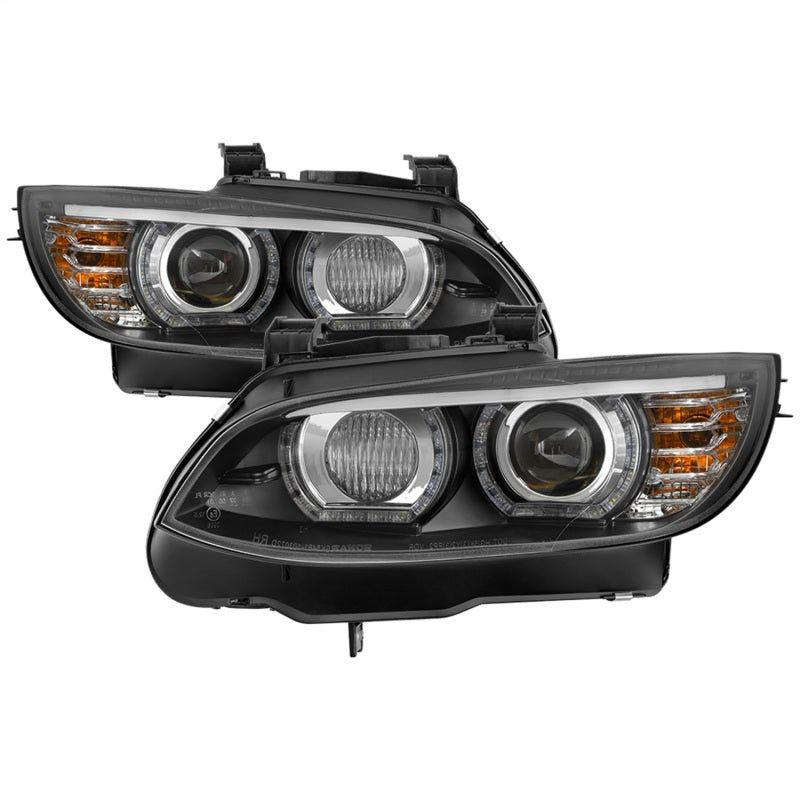 Spyder 08-10 BMW F92 3 Series Projector Headlights - LED DRL - Black (PRO-YD-BMWE9208-DRL-BK)-Headlights-SPYDER-SPY5085184-SMINKpower Performance Parts