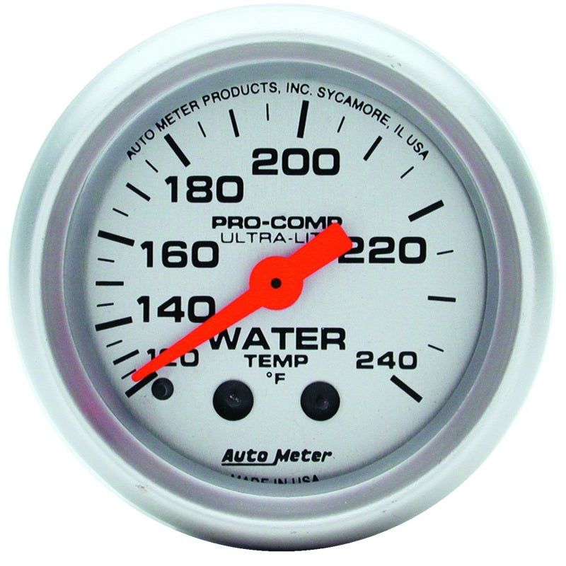 Autometer Ultra-Lite 52mm 120-240 Deg F Mechanical Water Temp Gauge-Gauges-AutoMeter-ATM4332-SMINKpower Performance Parts