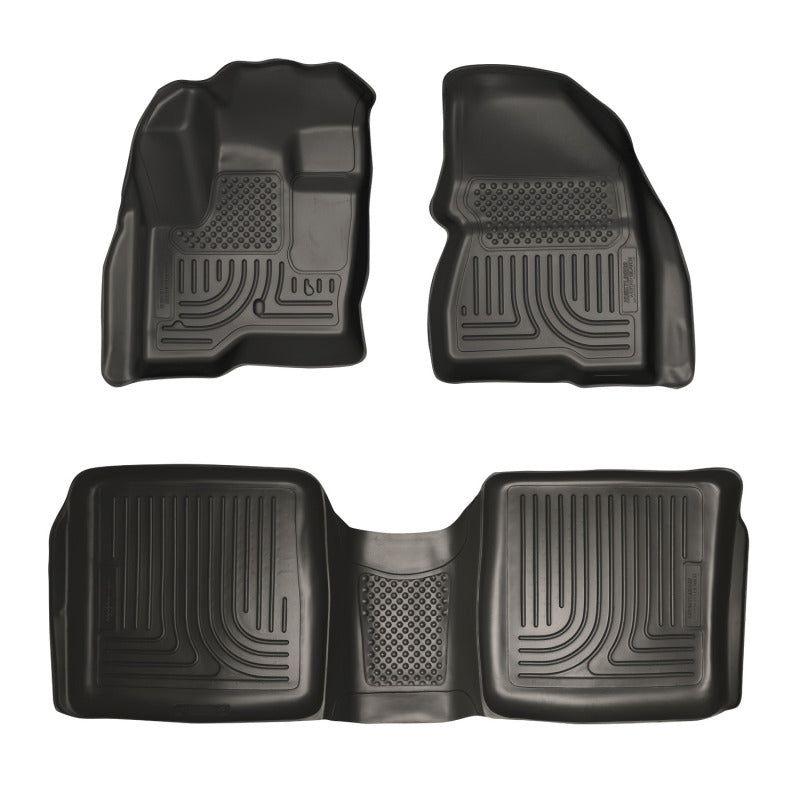 Husky Liners 09-12 Ford Flex/10-12 Lincoln MKT WeatherBeater Combo Black Floor Liners-Floor Mats - Rubber-Husky Liners-HSL98741-SMINKpower Performance Parts