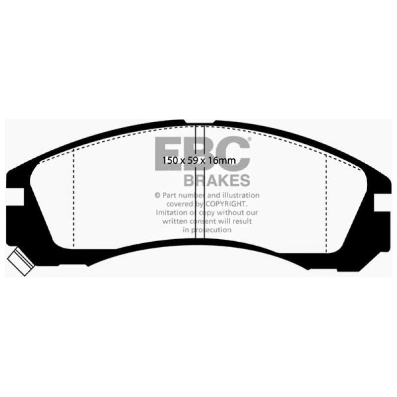 EBC 91-96 Dodge Stealth 3.0 2WD Greenstuff Front Brake Pads-Brake Pads - Performance-EBC-EBCDP2954-SMINKpower Performance Parts