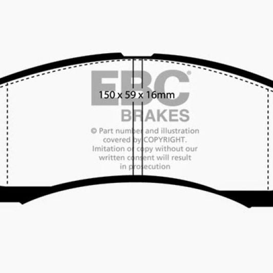 EBC 91-96 Dodge Stealth 3.0 2WD Redstuff Front Brake Pads-Brake Pads - Performance-EBC-EBCDP3954C-SMINKpower Performance Parts