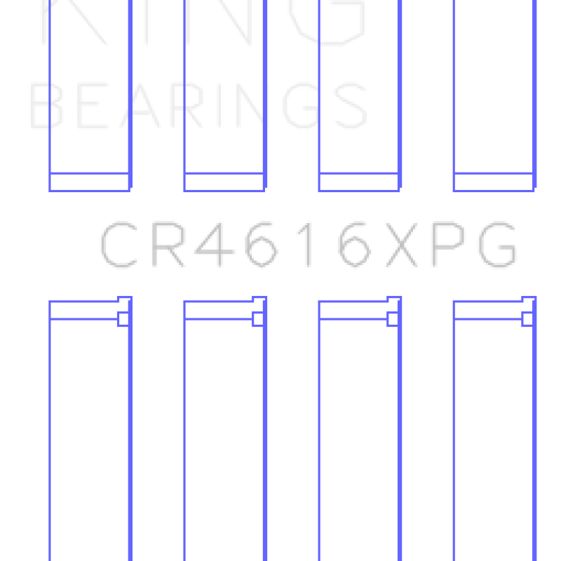 King Subaru FA20 (Suites 52mm Journal Size) (Size STDX) Tri-Metal Perf Rod Bearing Set-Bearings-King Engine Bearings-KINGCR4616XPGSTDX-SMINKpower Performance Parts