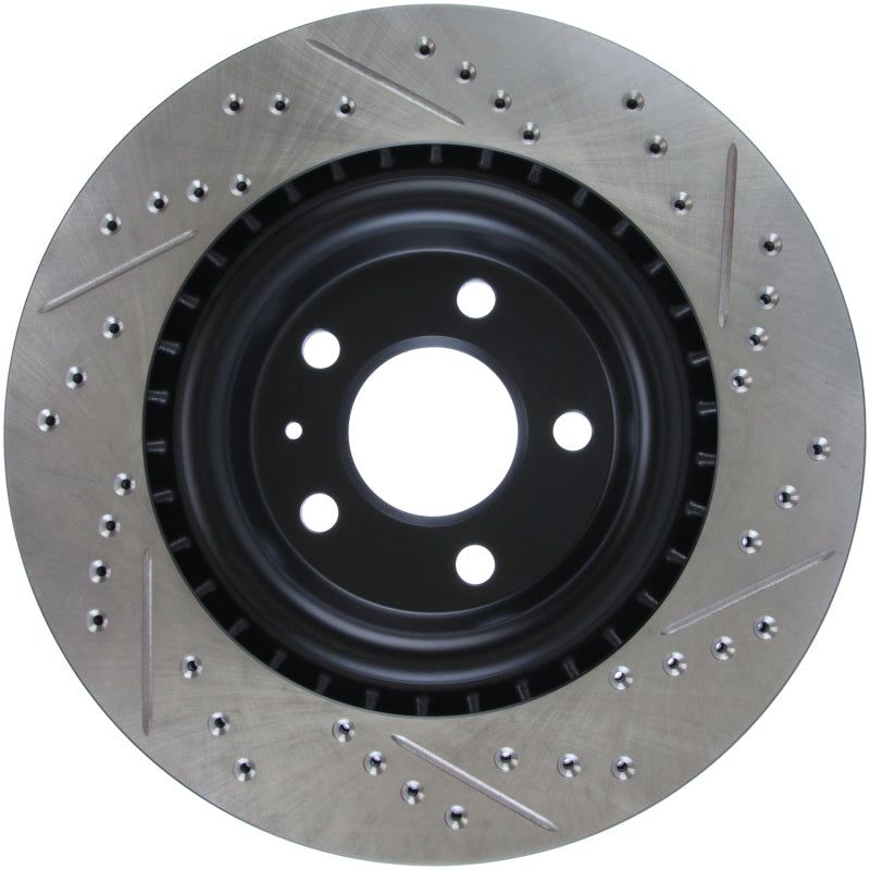 StopTech Slotted & Drilled Sport Brake Rotor-Brake Rotors - Slot & Drilled-Stoptech-STO127.33137R-SMINKpower Performance Parts